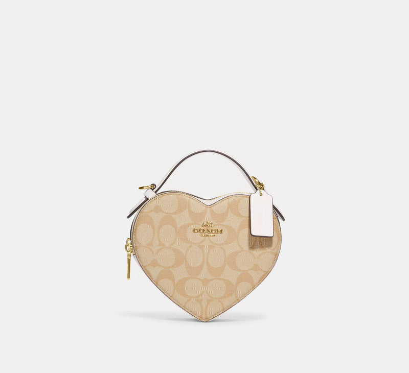 Heart Crossbody In Signature Canvas